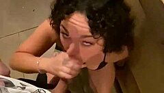 She Begs for Cum While Stripping on Vegas Strip