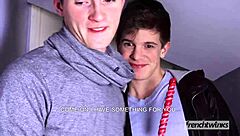 Two cute twinks fuck outdoors in gay cum-filled sex