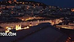 pov threesome with shalina devine in lingerie blowjob