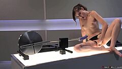 Small Tits Brunette Machine Fuck