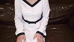 Cumming on Yoko's dirty MILF butt in this Japanese porn video