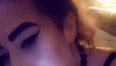 Amateur teen Amelia Skye takes it hard and swallows cum