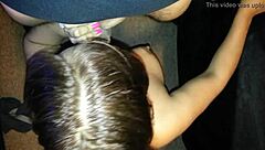 Wife spreads legs for sucking