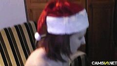 Hey, check out this cute babe masturbating on webcam