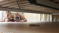 Cute Teen Gets Double Penetrated With Cum In Mouth