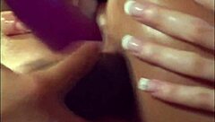 Busty sluts get fucked in a lesbian threesome