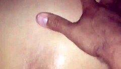Two guys get it on in an amateur threesome