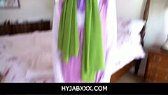 Hijab-clad Donnie Rock and Izzy Lush indulge in a steamy POV blowjob