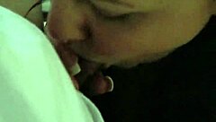 milf gives head in trailer park with young guy