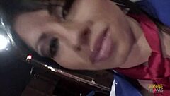 Two Busty Milf Brunettes Ride Hard Dicks In Stockings Until They Cum