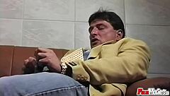 Office Secretary Babe's Shaved Pussy Fucked Hard by Two Guys in Lingerie!