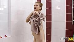 how does her bald pussy take cock and fist?