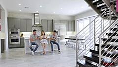 Oops, double trouble with stepbrothers when stepmom's gone