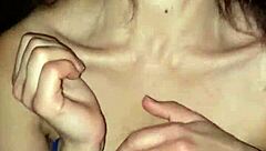 lightskin freak sucking big black cock in interracial scene. deepthroat and monster cock action.