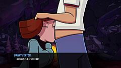 Danny Phantom And Maddie Fenton In Emotional Anime Scene