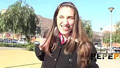 Almost Virgin Babe Carolina Lorca Gets Nailed In Sex Shop