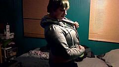 Can You Handle This Busty Slut Stripping On Webcam?