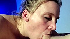 wife shares sloppy homemade blowjob with amateurs