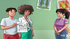 Draw each other in this Hentai game
