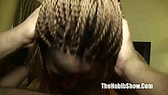 BBW Ms Giggles' Pierced Freak Gets Slow Banged By Big Papa In Hood Group