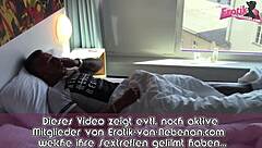 German maid seduces hotel guest with teen body