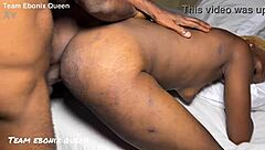 Dirty Ghetto Pussy Stroked Hard In Missionary, Riding With Cum On Ass