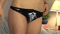 brunette sophia yanks clit to hot orgasm