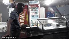 Slutty Emo Milf Orgasms on Bar Counter