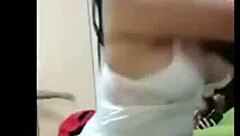 Gigantic Asian Boobs Bounce During Striptease