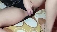 J amateur competes in rough blowjob contest with sucking.