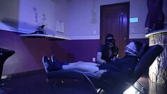 Latina Teen Dominates with Handjob and Secret Blowjob!