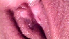 pretty girl masturbates her wet pussy slowly