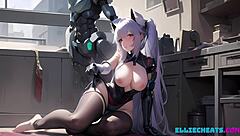 Fembot lover provides sensual pleasure through ASMR audio roleplay