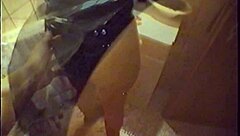 Fetish girl undresses in stockings and gets clothes ripped for strapon sex