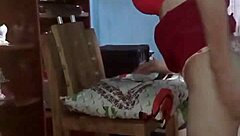 Her hot lubricated pussy begged for bareback cock in missionary fucking with horny amateurs