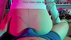 Dry Humping in See-Through Pantyhose Leads to Cum