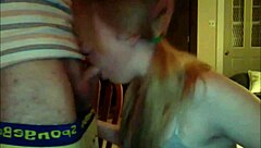 Oh My God, Watch This Horny Girlfriend With Pigtails Suck And Get A Facial!