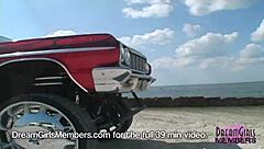 uk beauty gets facial after pov blowjob outdoors