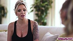 marie mccray and lily lalimar sharing a secretive session