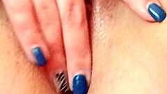 18-19-year-old amateur gets fingering and cumshot on her pretty face in HD