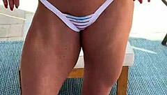 I'd Love to Show You My Shaved Pussy and Ass in This Tiny Bikini