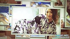 Hot babes in stockings tease pussy and legs