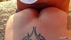 Real mature german amateurs piss and fuck on beach vacation