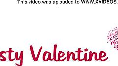 Erotic Valentine's Day surprise with sensual kissing and groping