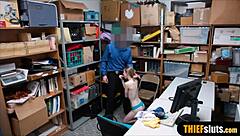 Small Russian teen thief gets intensely humiliated by officer in office