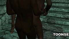 Masked 3D Cartoon Babe Gets STEAMY ROUGH SEX in Fantasy World