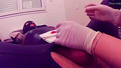 i'm bound in latex for first needle cock piercing