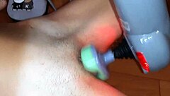 my girlfrend cums by massager on her wet pusy - lesbain illusion girls