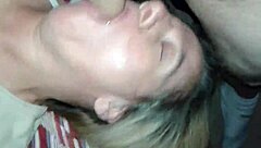 Milf performs intense blowjob leading to explosive orgasm