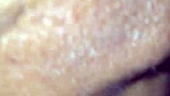 Homemade ebony amateurs share intimate peekshow moment